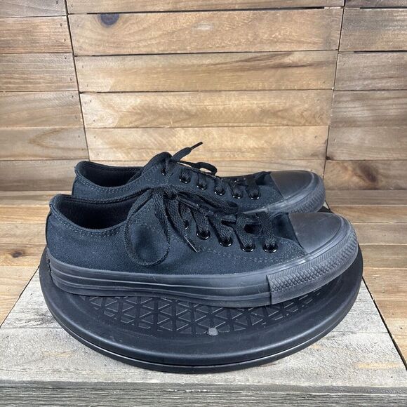 Converse All Star Women’s Size US 7 CTAS Lift Low Sneakers Shoes Black - Picture 1 of 10